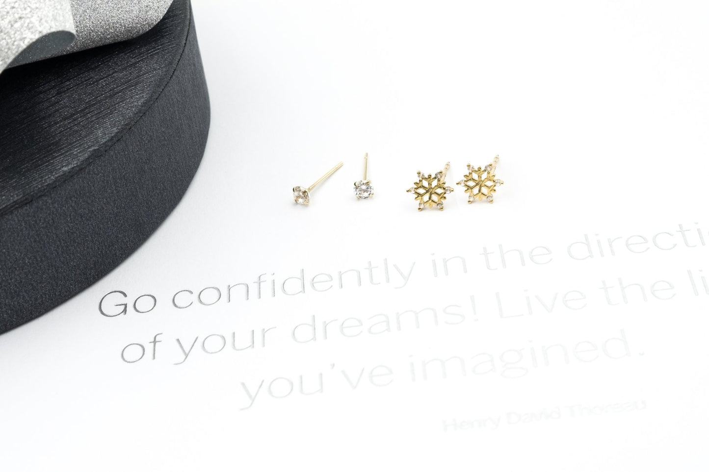 Gold Trilust Earrings